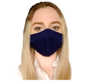 Face Mask Cover Navy Blue single layer