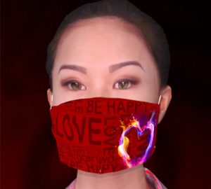 Love Heart Face Mask